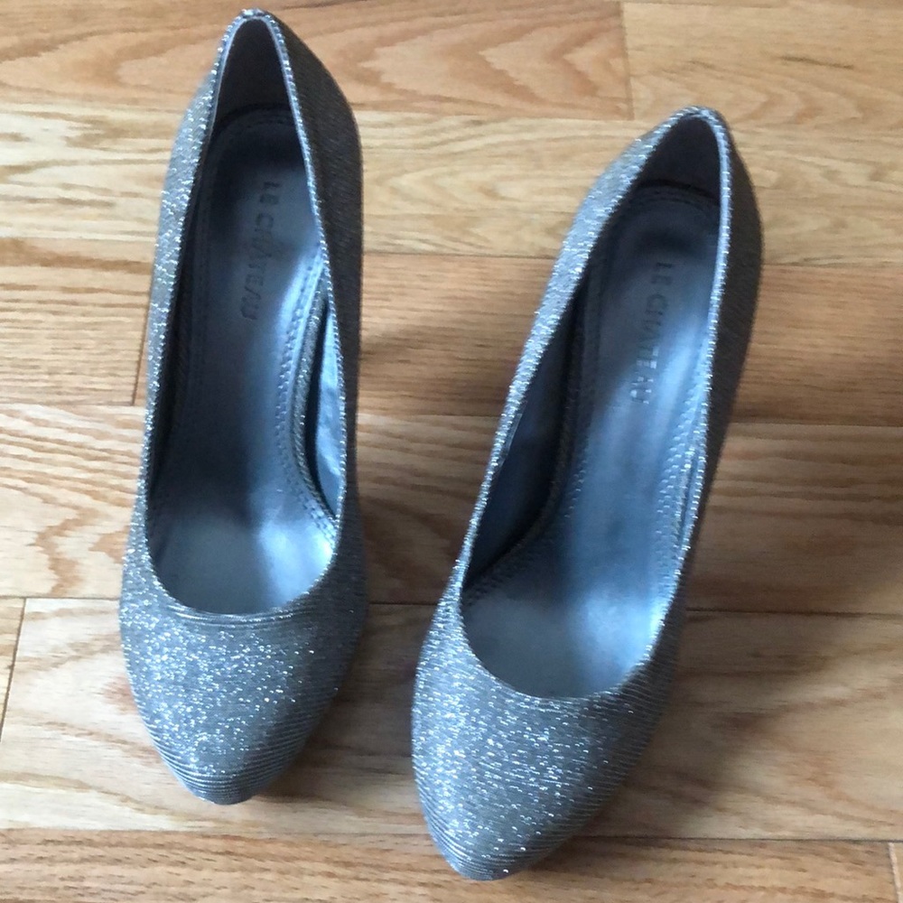Silver Sparkly High Heels